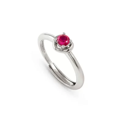 Anello In Argento Nomination Cosmiclove con Zircone Centrale Rosso 241701/006