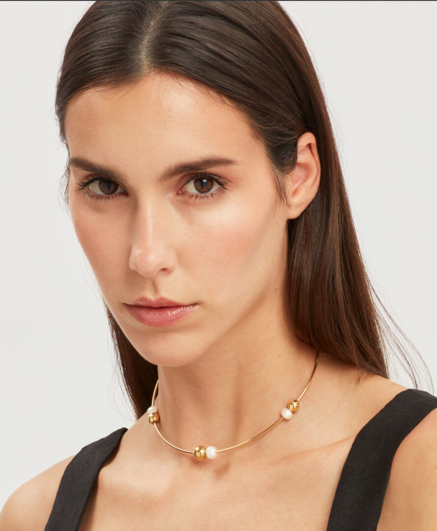 Collana in Acciaio Armonico Dorata Donna Breil Bubble Tj3777 - immagine 2