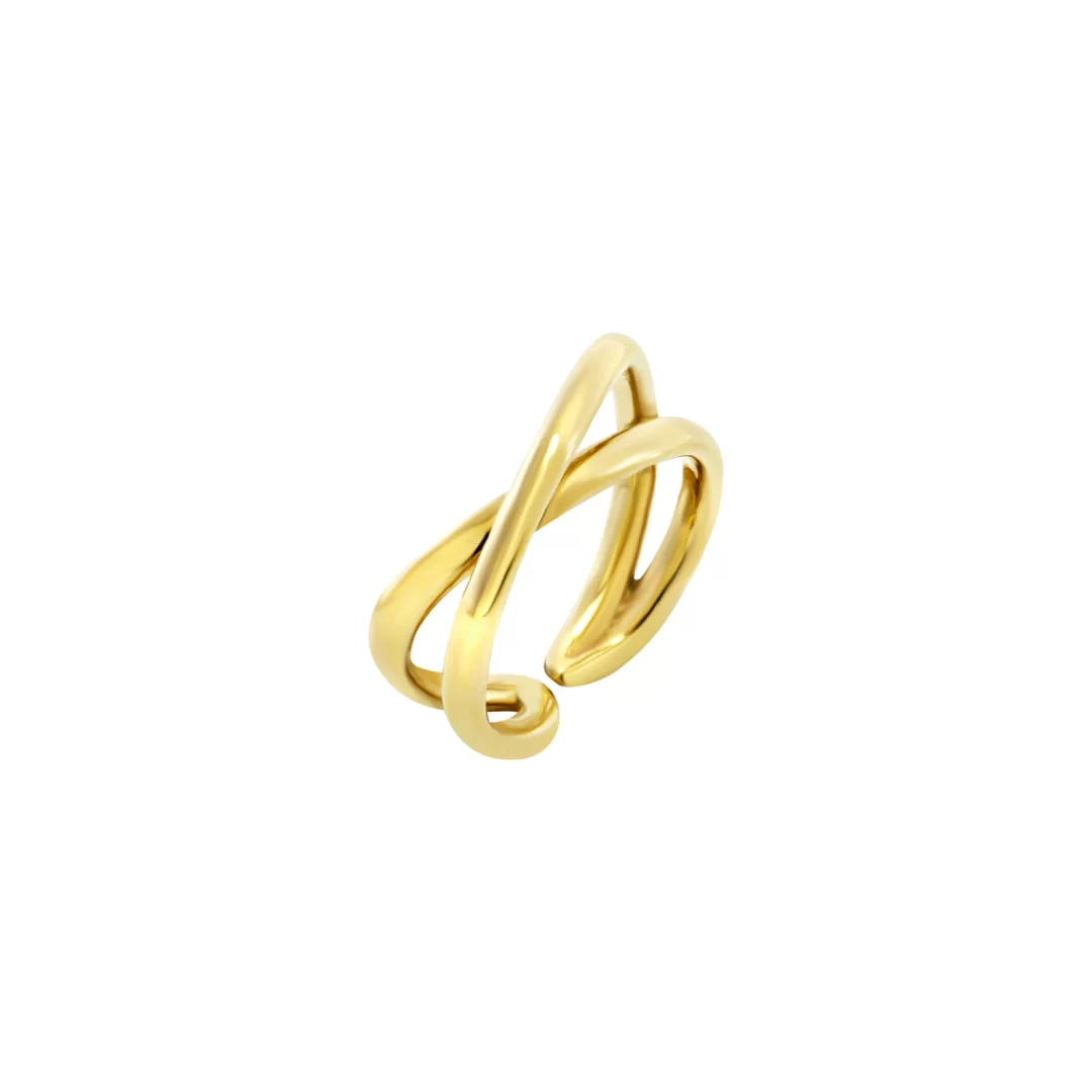 Anello Breil in Acciaio Dorato Lightline TJ3760 nr 18