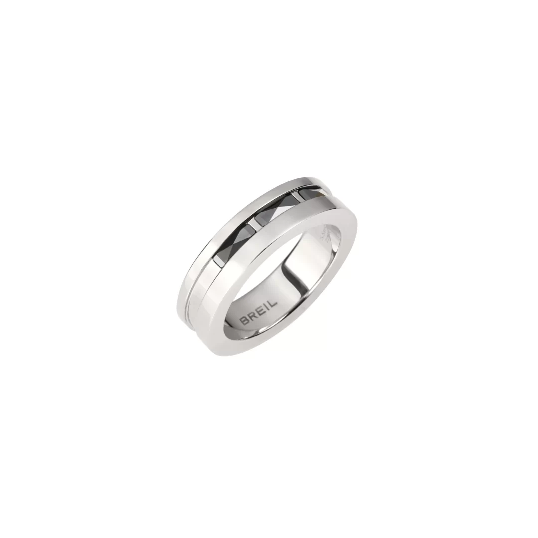 Anello Breil Uomo in Acciaio Ceramic Brick Tj 3276 nr 25