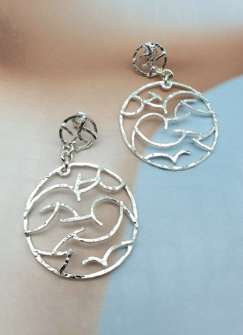 Orecchini Preziosa Pendenti In Argento Athena a Onde OR7608 - immagine 2