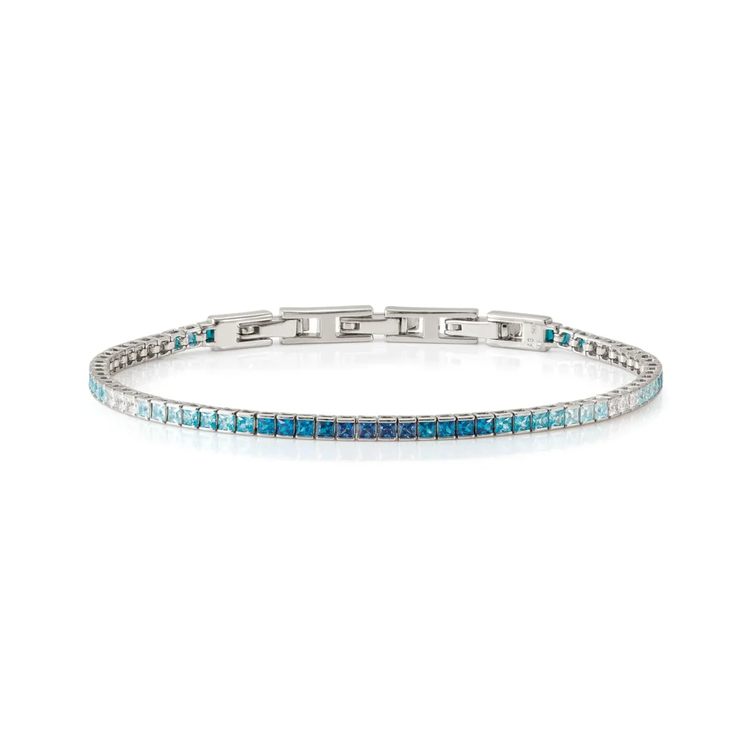 Bracciale In Argento Nomination Daytonight con Zirconi Azzurri 242102/006