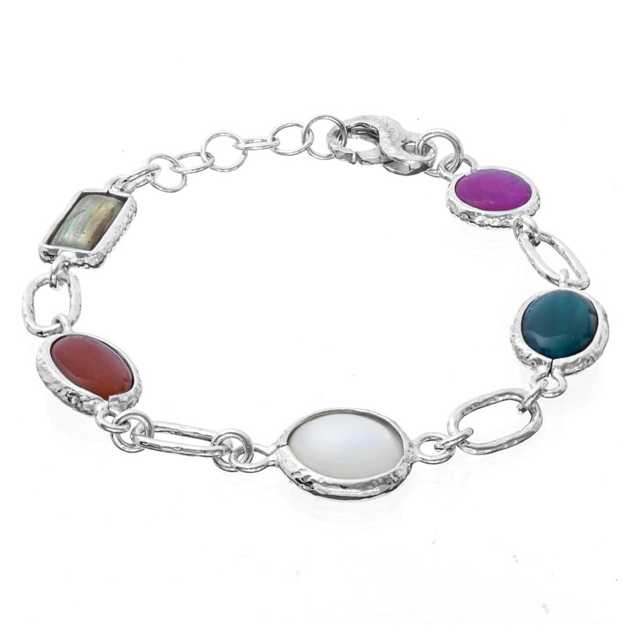 Bracciale Dune in Argento Naturale Athena con Pietre Dure BR3072