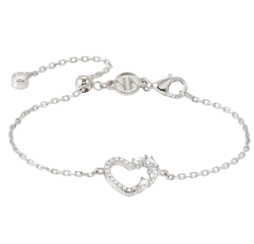 Bracciale In Argento Nomination Shine Me Up Cuore con Zirconi Bianchi 241901/003