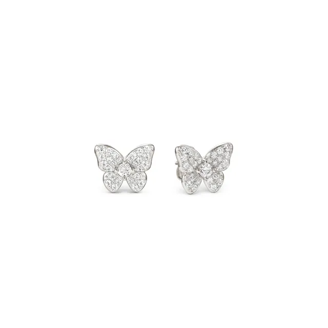Orecchini Nomination Sweetmadame Farfalle con Zirconi Bianchi 242013/040
