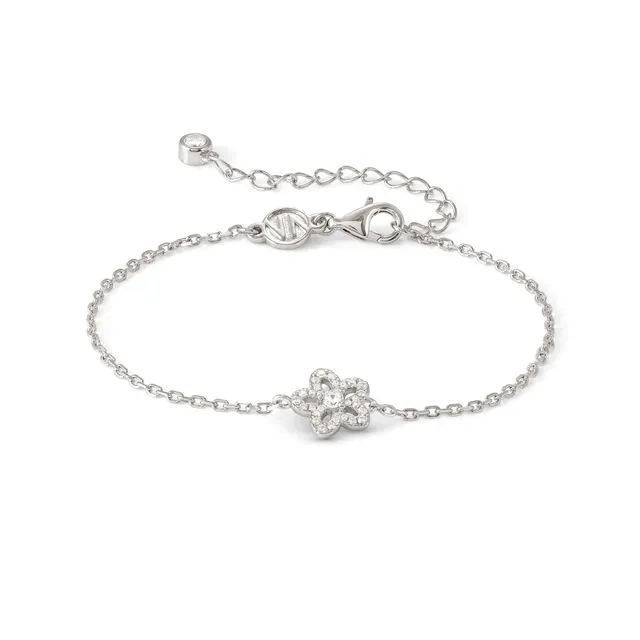 Bracciale In Argento Nomination Sweet Madame Fiore con Zirconi Bianchi 242005/010