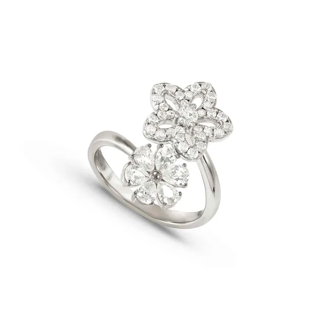 Anello In Argento Nomination Sweetmadame Fiore con Zirconi 242002/010/006