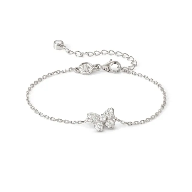 Bracciale In Argento Nomination Sweet Madame Farfalla con Zirconi Bianchi 242005/040