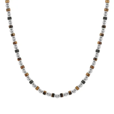 Collana Nomination Uomo Instinct Style Sea Edition in Acciaio e Pietre Dure 027933/091