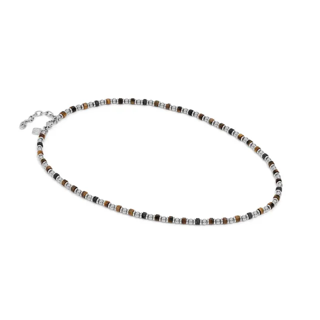 Collana Nomination Uomo Instinct Style Sea Edition in Acciaio e Pietre Dure 027933/091 - immagine 3