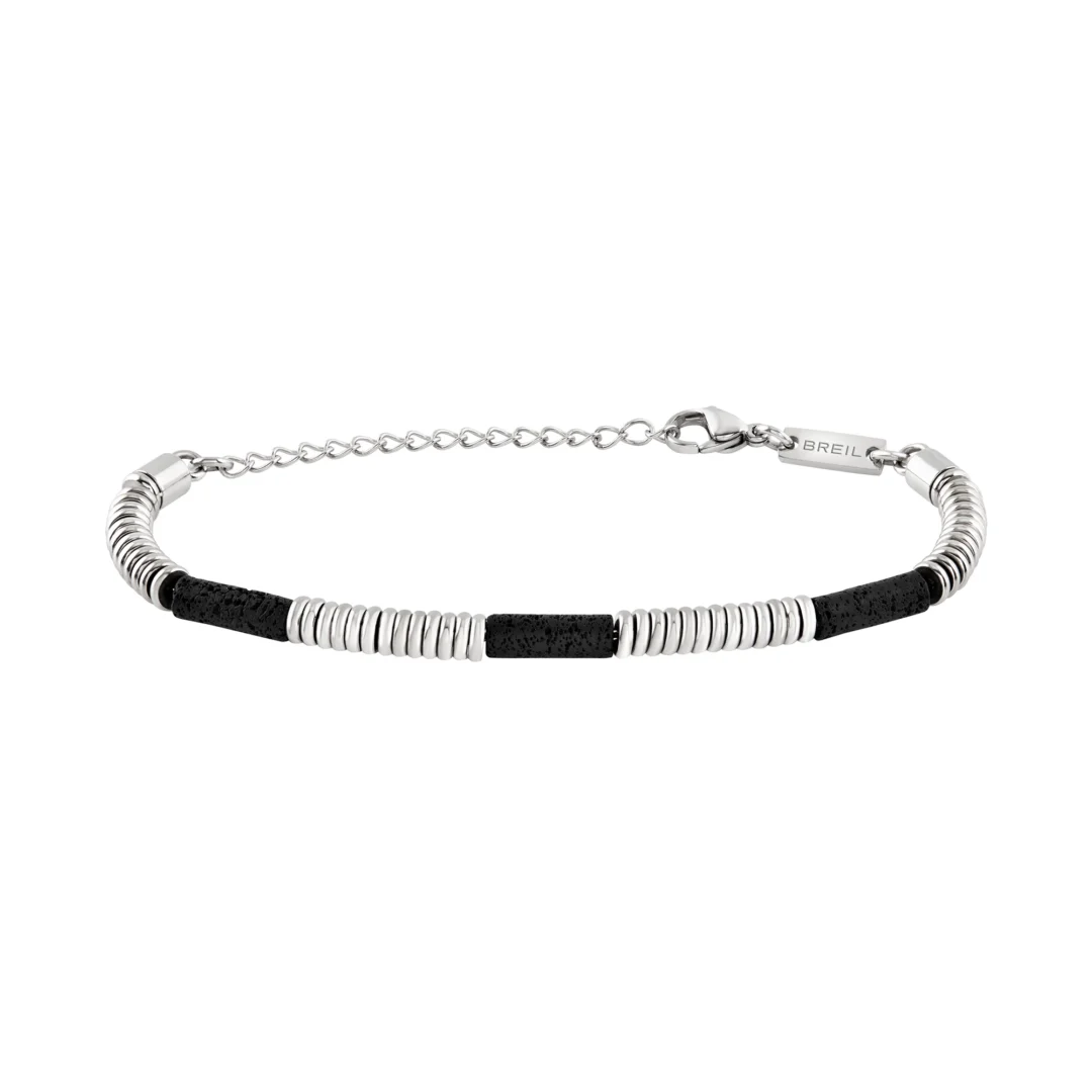 Bracciale Uomo in Acciaio e Lava Breil Fusion TJ3875