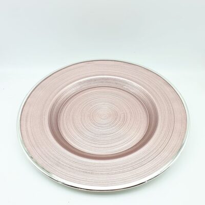 Piatto Centrotavola Argenesi - Sinfonia color Rosa Antico