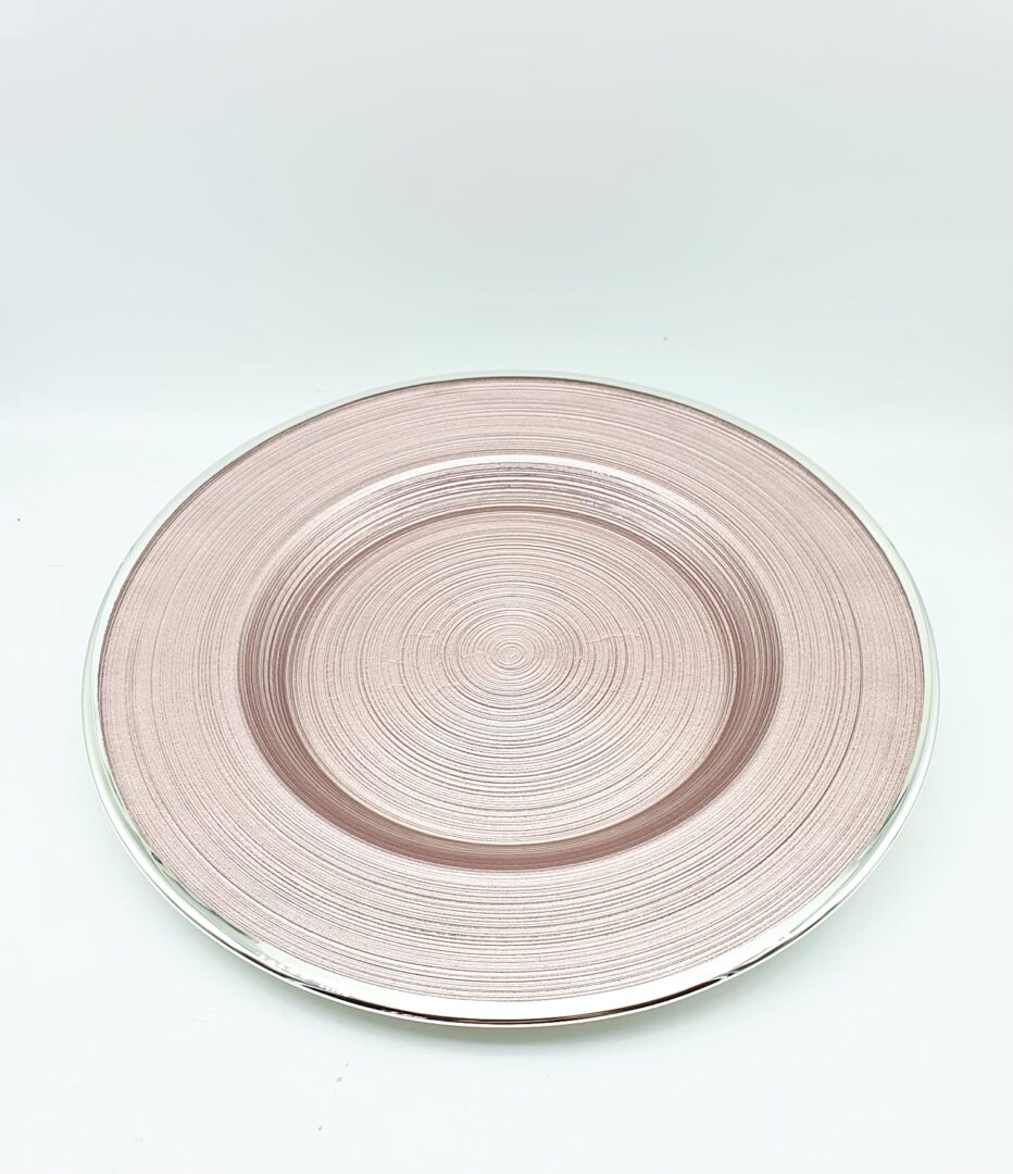 Piatto Centrotavola Argenesi - Sinfonia color Rosa Antico