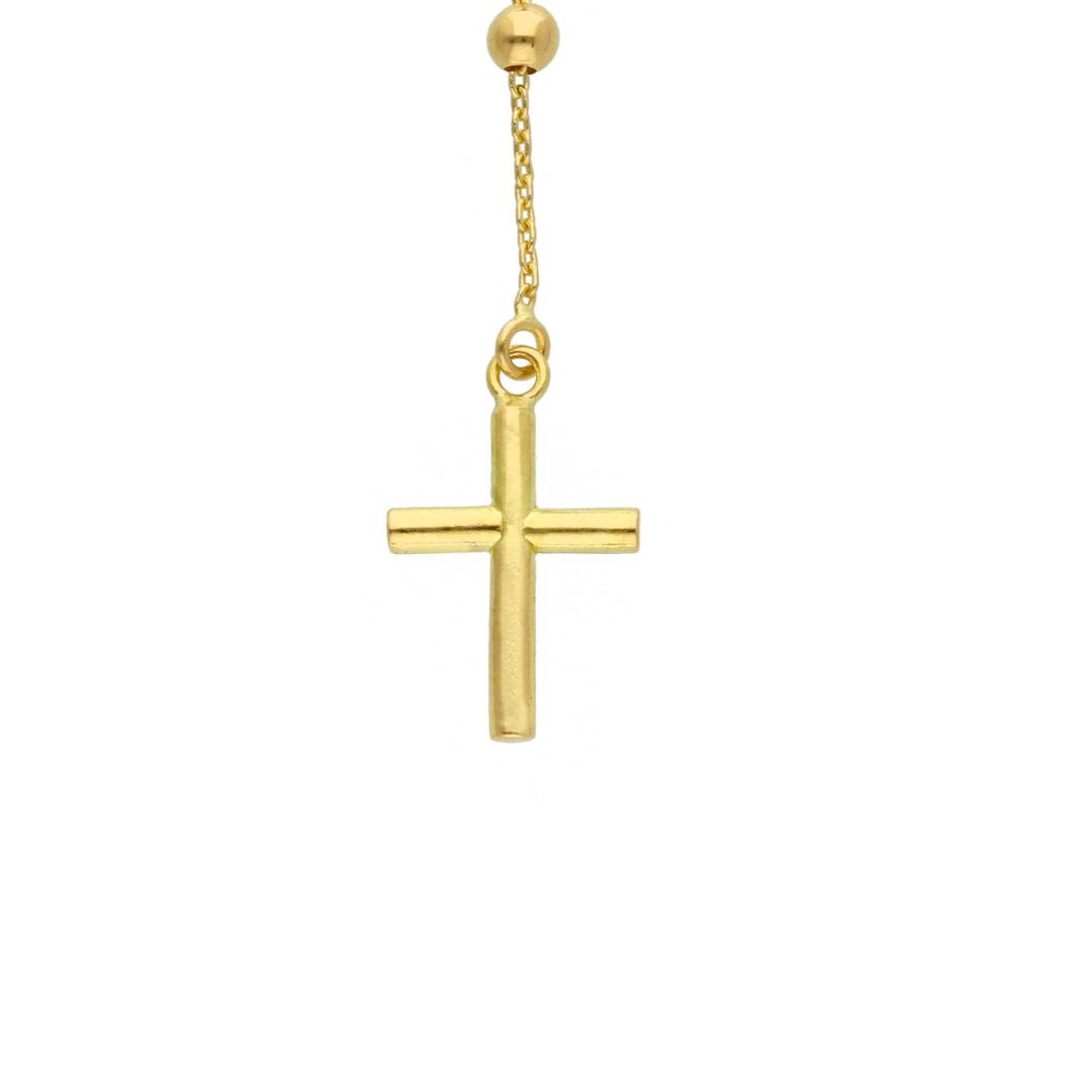 Girocollo Rosario Oro Giallo 750 con Madonna Miracolosa - immagine 3