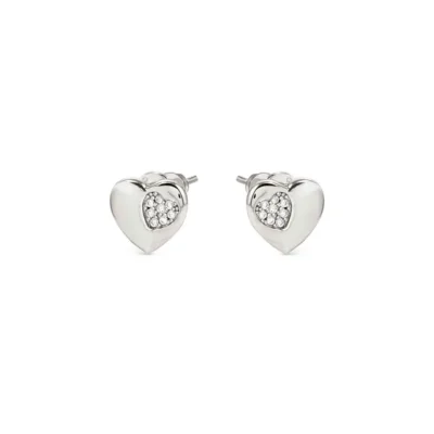 Orecchini Nomination in Argento Petit Sparkle Cuore con Zirconi Bianchi 242304/004