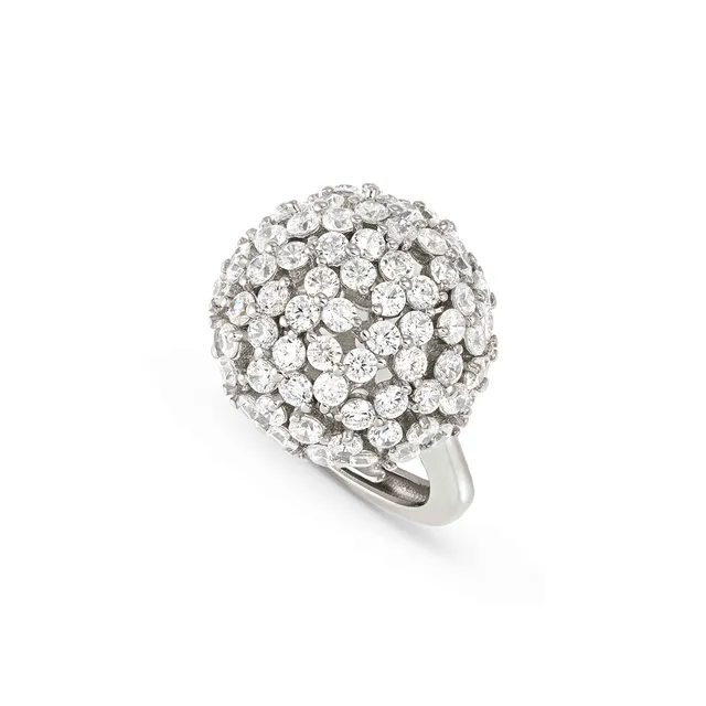 Anello In Argento Nomination Bombato Life Bouquet con Zirconi 242502/010 - immagine 2