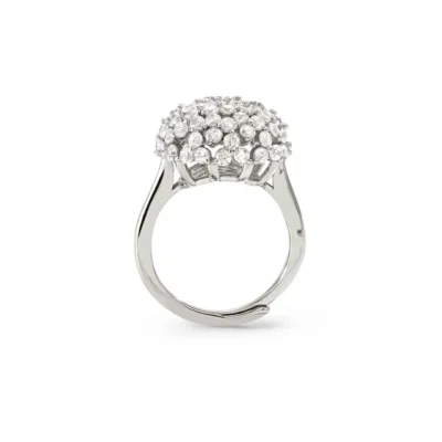 Anello In Argento Nomination Bombato Life Bouquet con Zirconi 242502/010