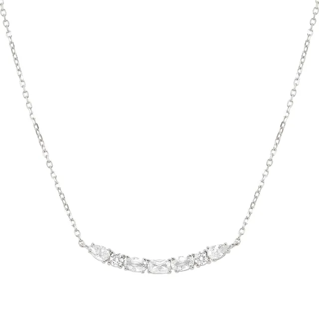 Girocollo in Argento Nomination Colour Wave con Zirconi Bianchi 149857/031