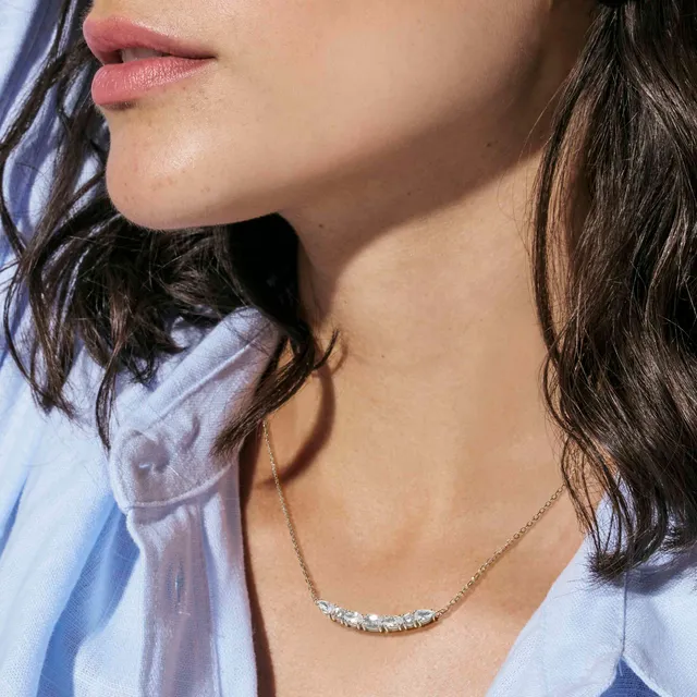 Girocollo in Argento Nomination Colour Wave con Zirconi Bianchi 149857/031 - immagine 2