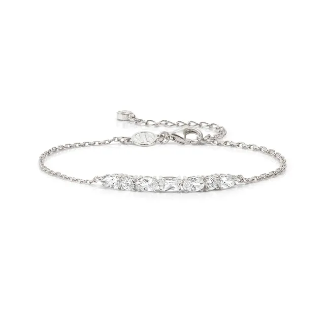 Bracciale In Argento Nomination Colour Wave Zirconi Bianchi 149852/031