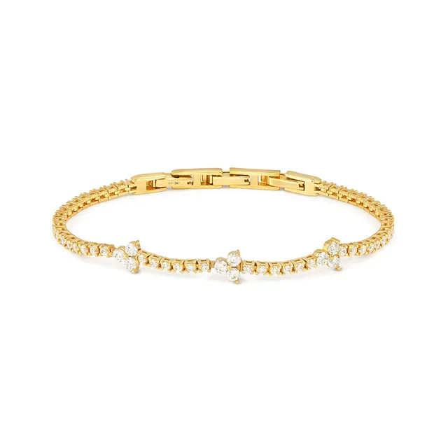 Bracciale In Argento Nomination Life Bouquet Tennis con Zirconi Bianchi 242506/012