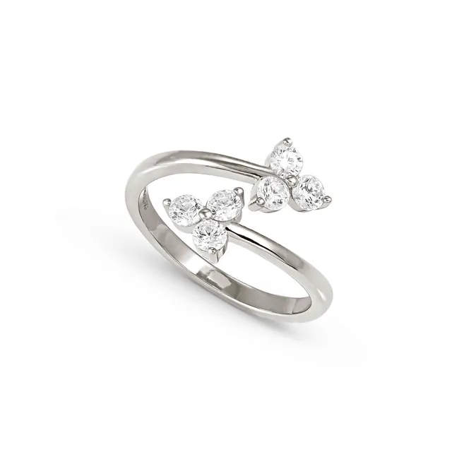 Anello In Argento Nomination Abbraccio Life Bouquet con Zirconi Bianchi 242500/010/006