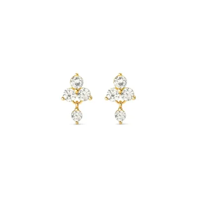 Orecchini Nomination in Argento Life Bouquet con Zirconi Bianchi 242510/012