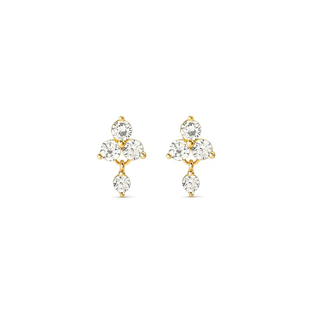 Orecchini Nomination in Argento Life Bouquet con Zirconi Bianchi 242510/012
