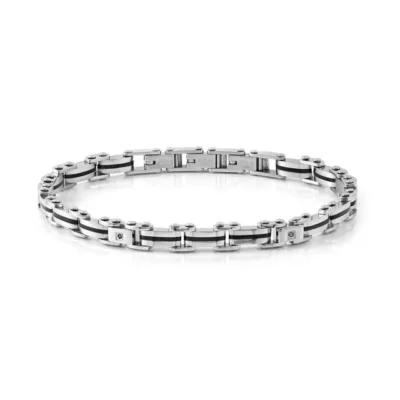 Bracciale Uomo Nomination in Acciaio con Diamanti Strong 028322/007