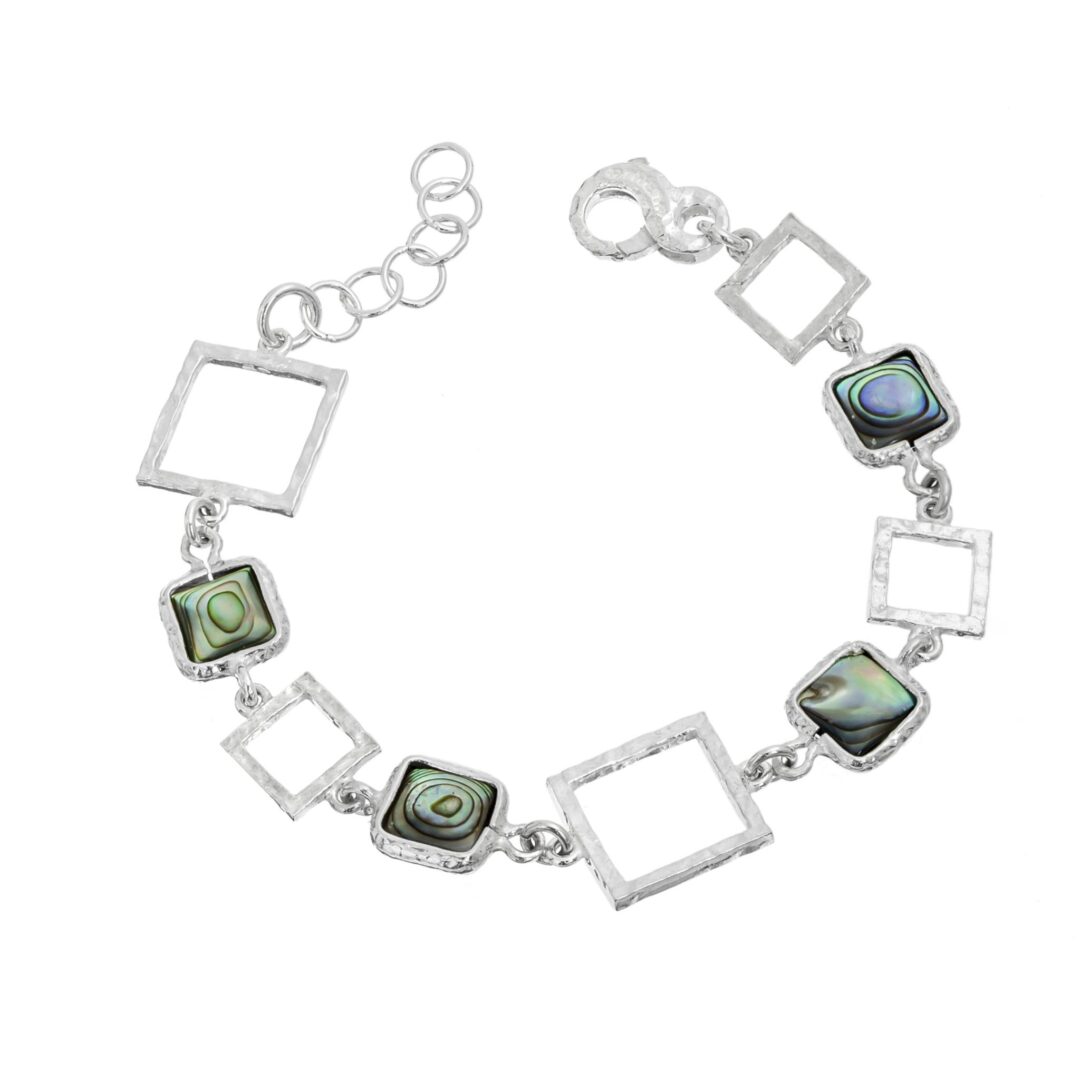 Bracciale Abissi in Argento Naturale Athena con Conghiglie BR3043