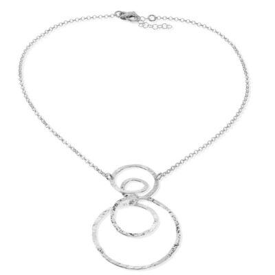 Girocollo Origine In Argento Naturale Athena con Cerchi CN6451
