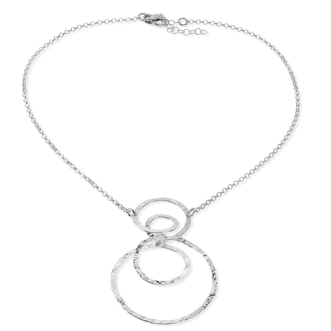 Girocollo Origine In Argento Naturale Athena con Cerchi CN6451