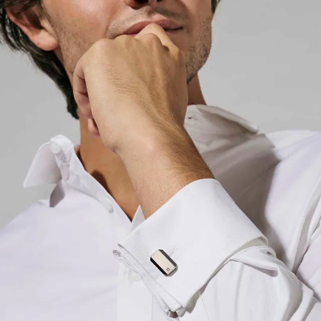 Gemelli Nomination in Acciaio con Diamanti Strong 028346/065 - immagine 2