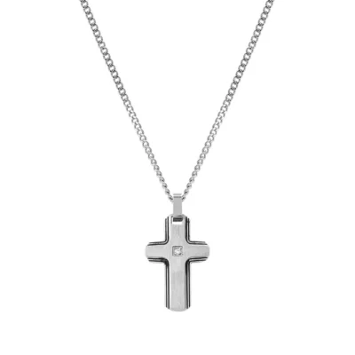Collana Nomination Uomo Strong in Acciaio e Diamante 028343/004