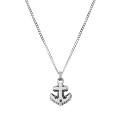Collana Nomination Uomo Strong Ancora Diamond in Acciaio 028343/028