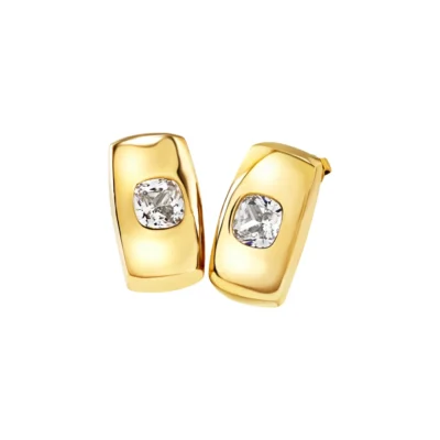 Orecchini in Acciaio Dorato Breil Stylize TJ 4054