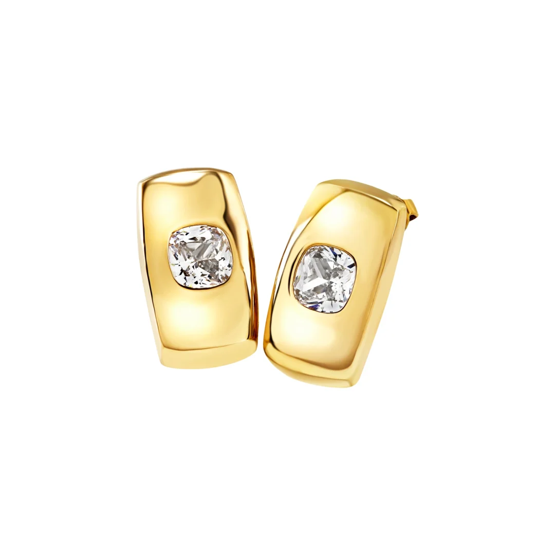 Orecchini in Acciaio Dorato Breil Stylize TJ 4054