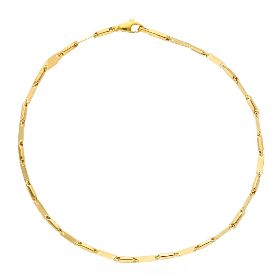Bracciale Uomo Maglia Fantasia in Oro Giallo 750