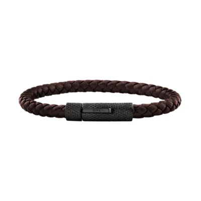 Bracciale Uomo in Acciaio Breil Leather Bloom Tj3976