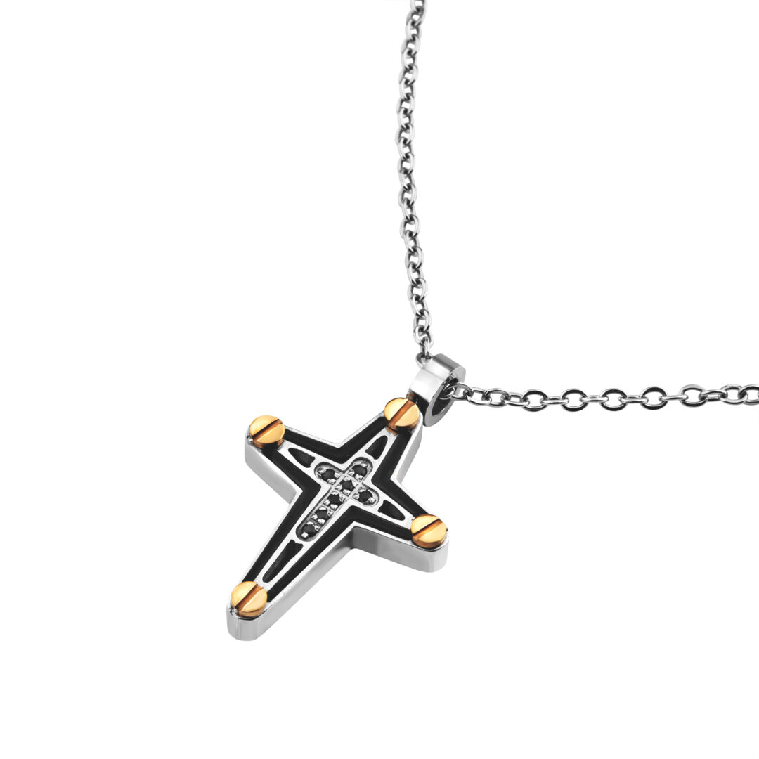 Collana Acciaio Uomo Breil Ceramic Brik TJ3963