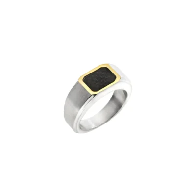 Anello Uomo Breil Radiant Fiber in Acciaio  TJ853 misura 23