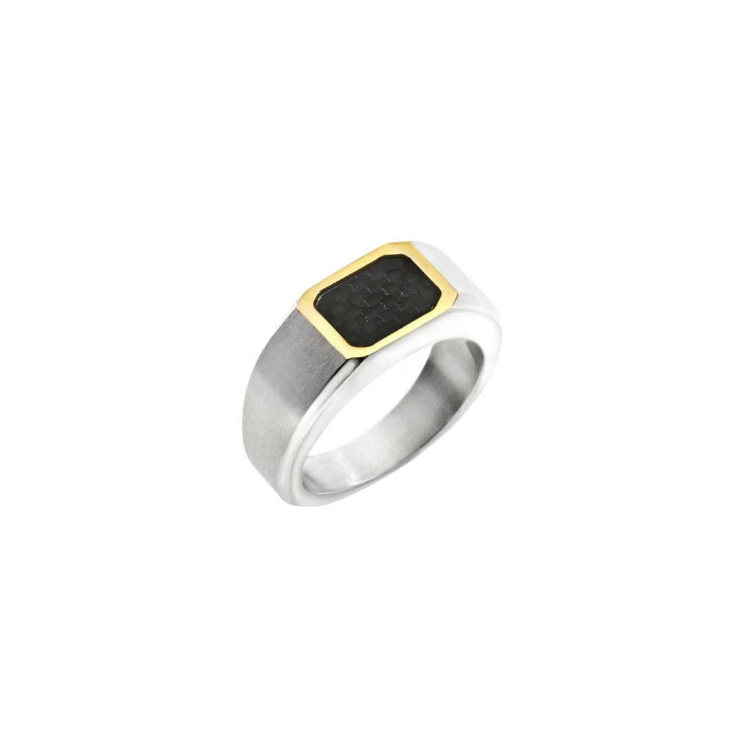 Anello Uomo Breil Radiant Fiber in Acciaio TJ853 misura 23