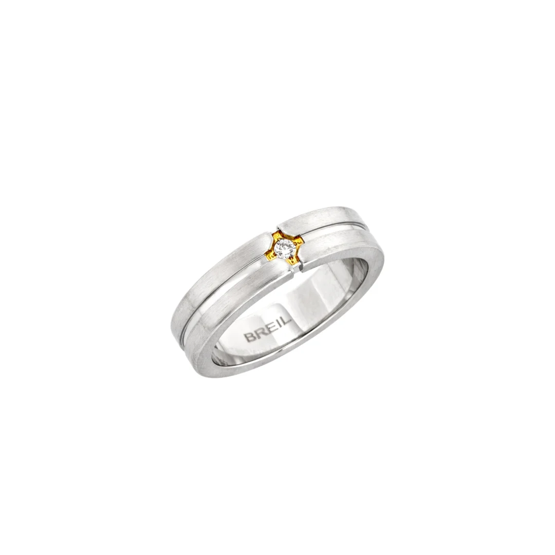 Anello Uomo Breil Cross Roads in Acciaio TJ3816 misura 23
