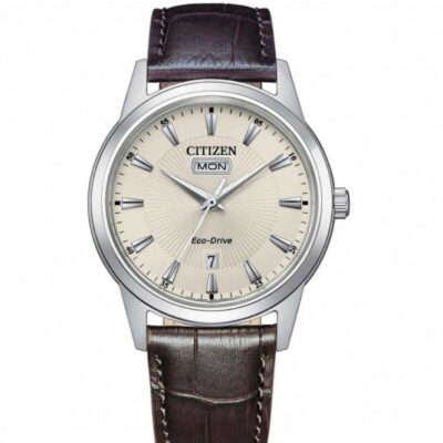 Citizen Uomo Ecodrive Classic in Acciaio Tempo e Data AW0100-19A