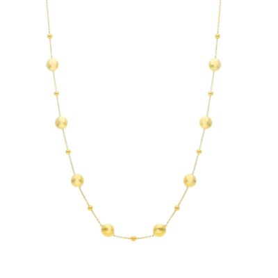 Girocollo in Oro Giallo 750 con Palline Piatte
