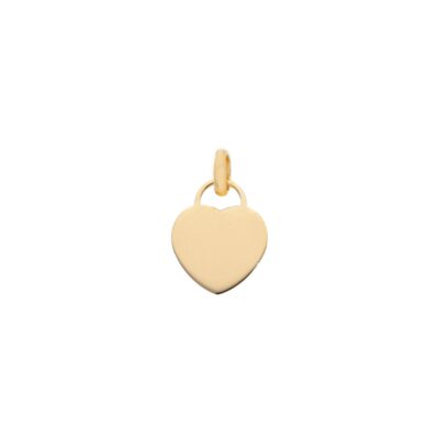 Ciondolo Cuore Piatto In Oro Giallo 750