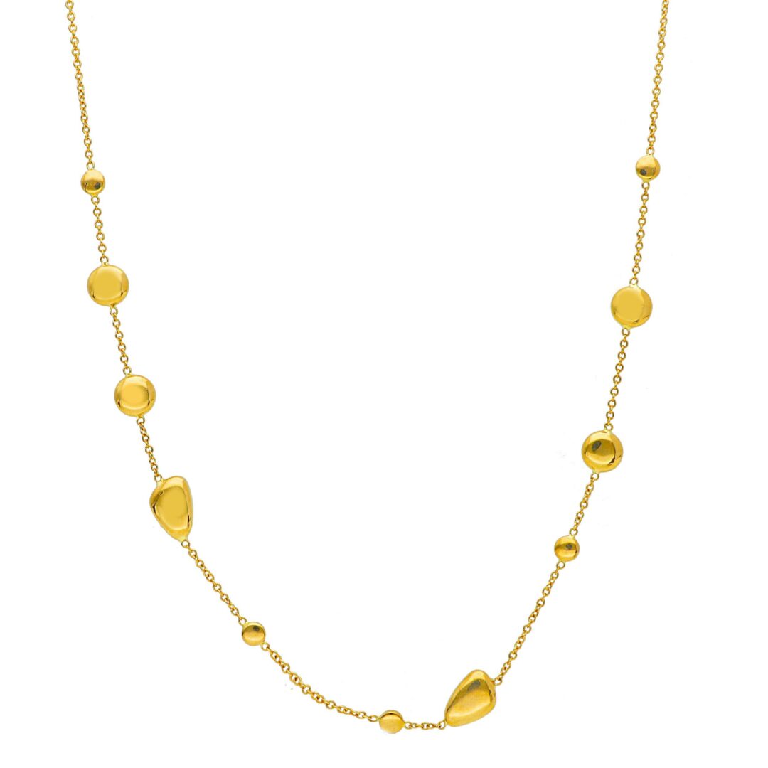 Girocollo in Oro Giallo 750 con Pepite