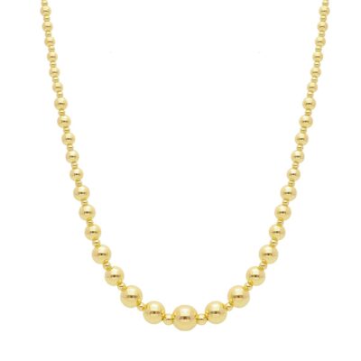 Girocollo in Oro Giallo 750 a Palline Digradanti