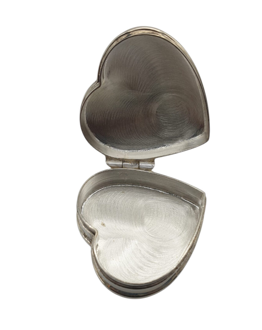 Scatolina Portapastiglie in argento 925 a Cuore - immagine 3