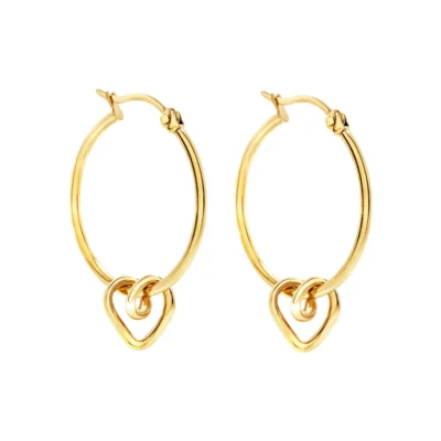 Orecchini in Acciaio Dorato Breil B&Me Tj4027